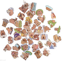 Naklejki winylowe - Kapibara (50szt) DPCA-027 Dalprint